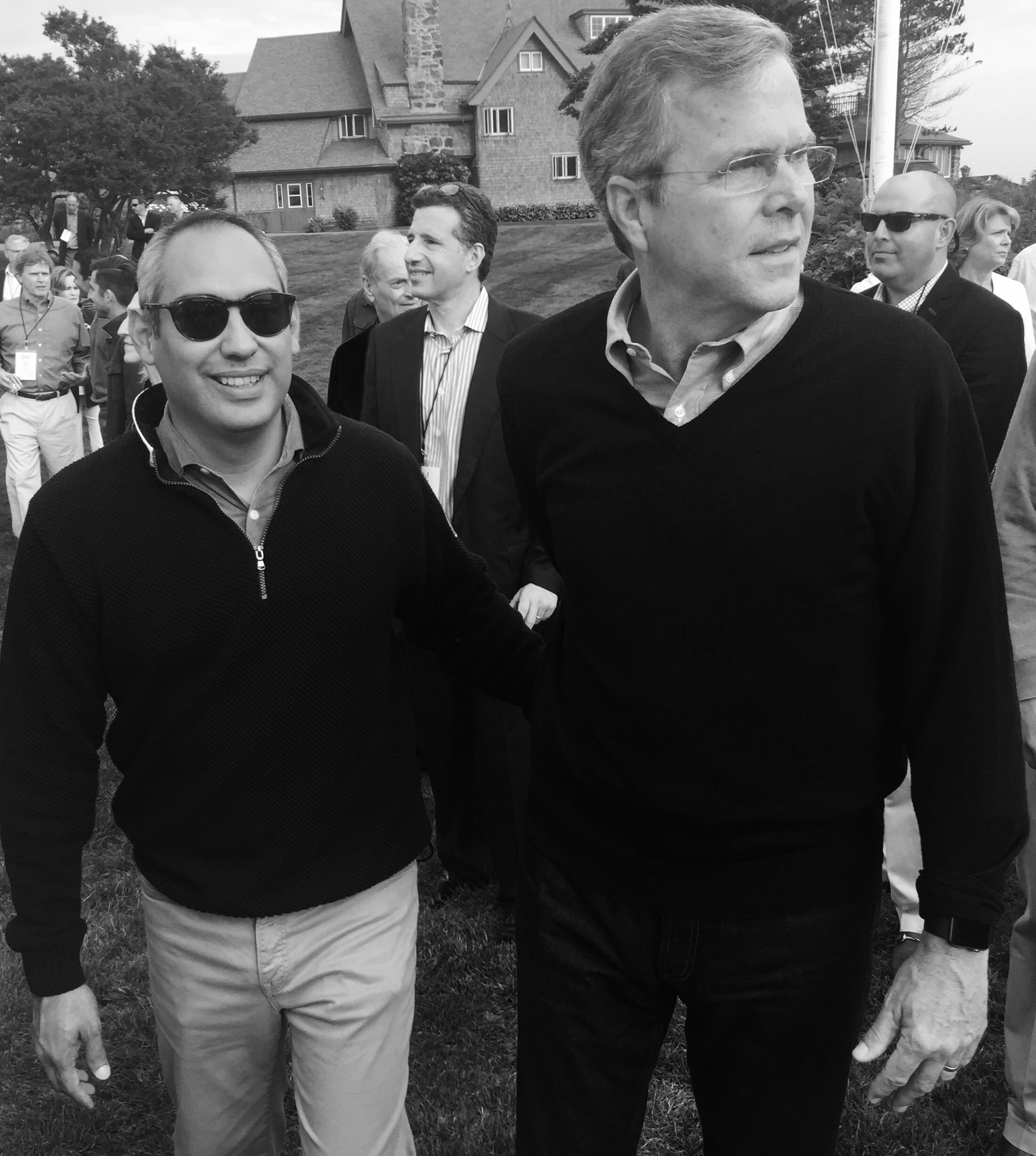 Walking with Jeb at Kennebunkport