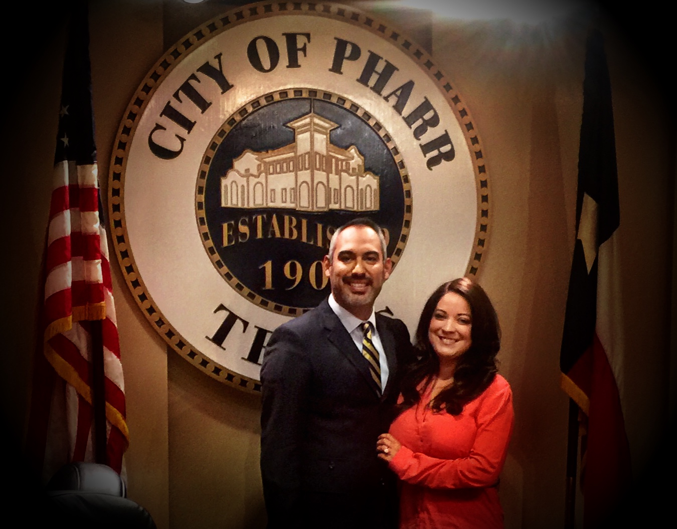 Final meeting as Pharr Commissioner with Adrienne, 2015