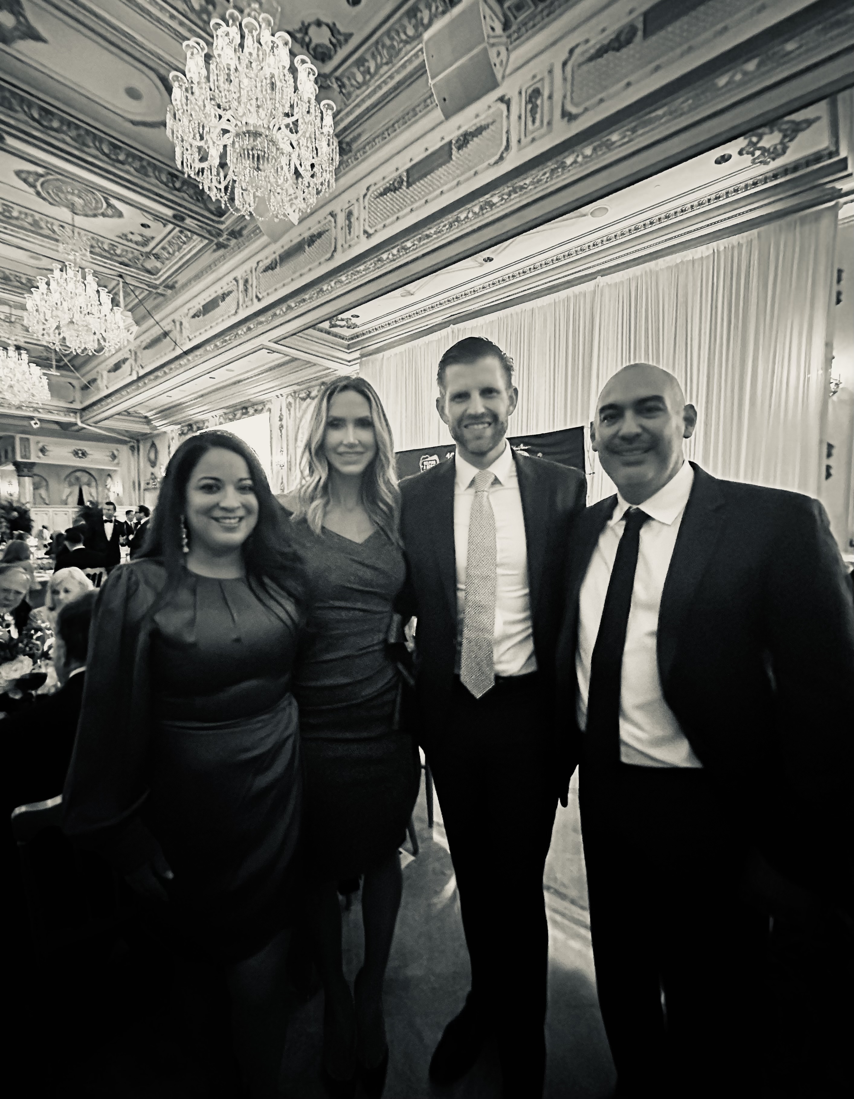 With Eric and Lara Trump at Mar-a-Lago