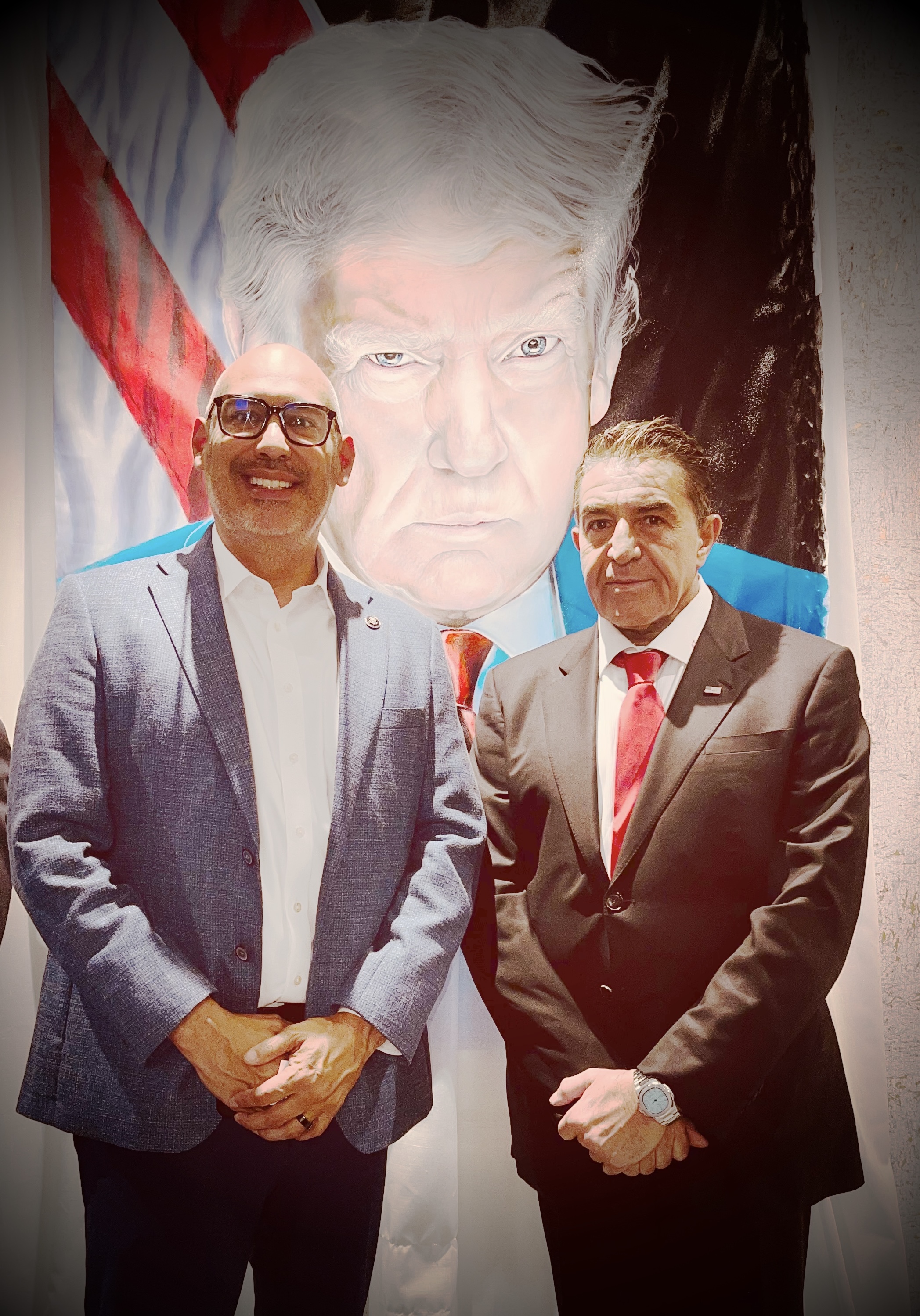 With Ambassador Paolo Zampolli at his D.C. residence