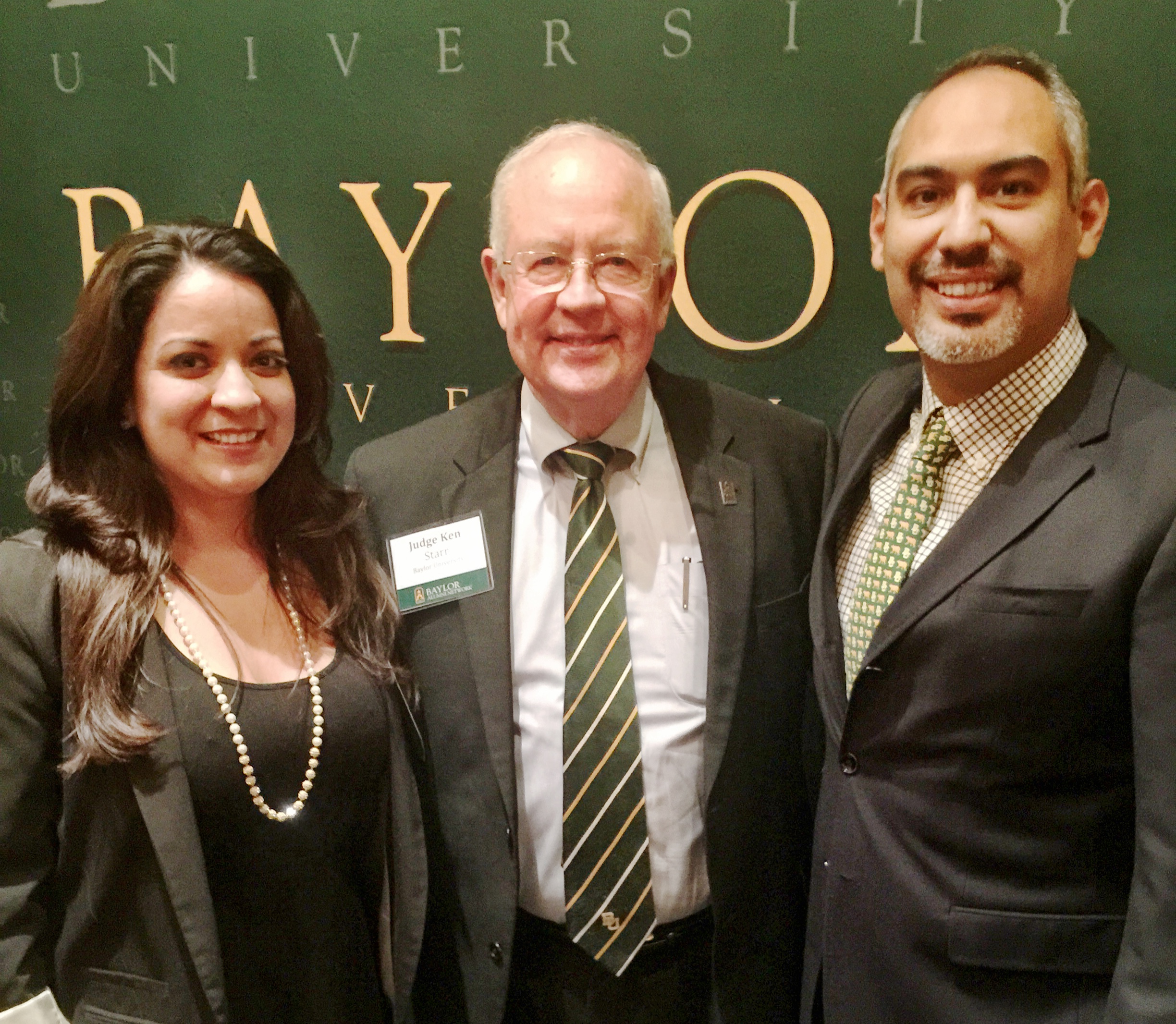 With Judge Ken Starr at Baylor