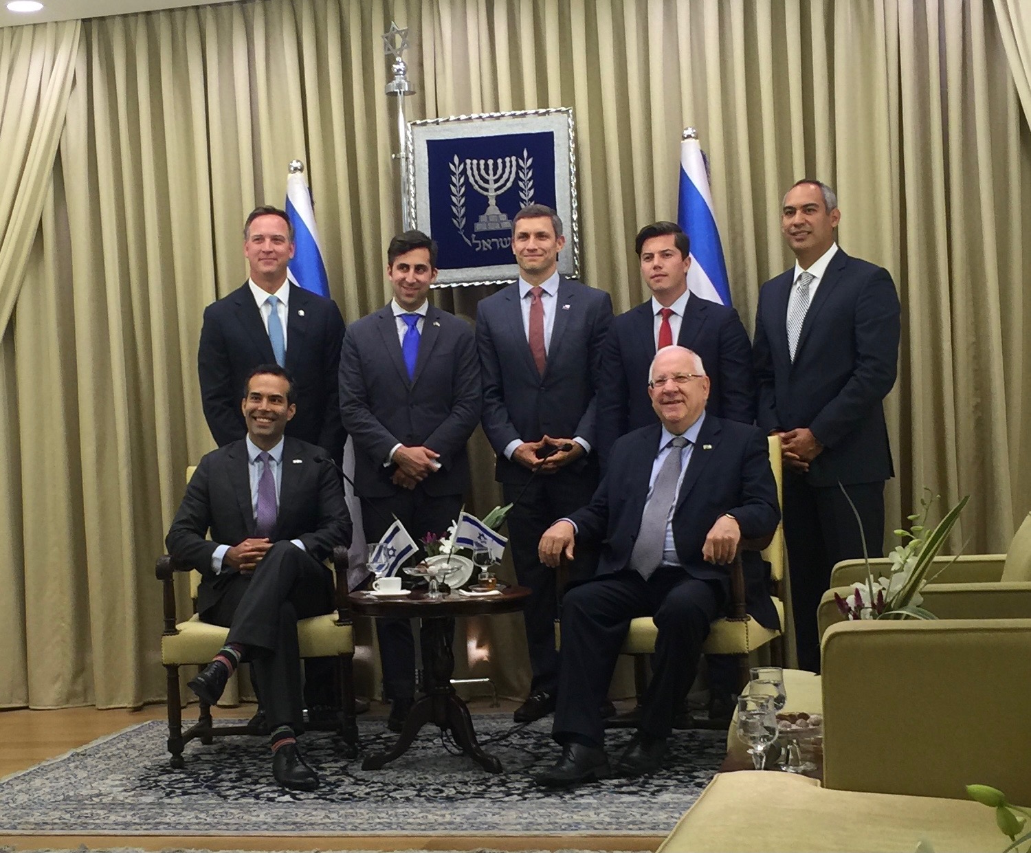 With President Rivlin of Israel and the Texas delegation