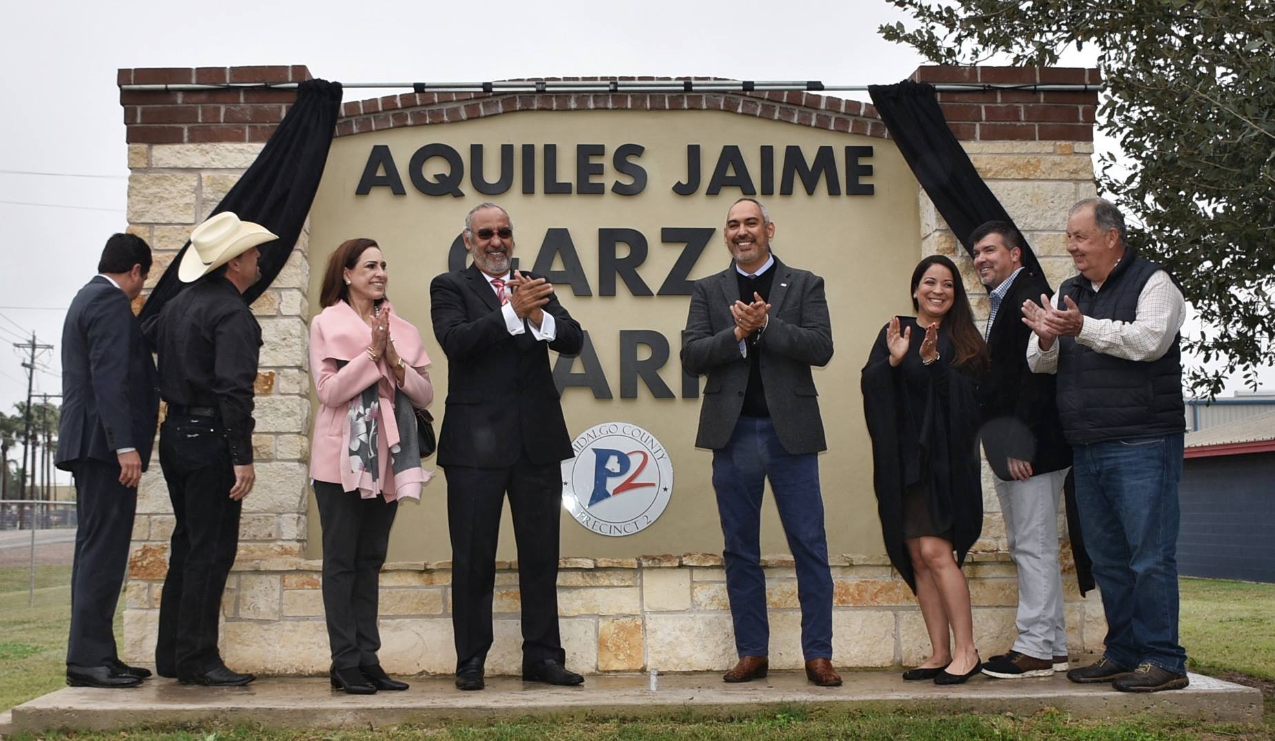 Aquiles Jaime Garza Park unveiling