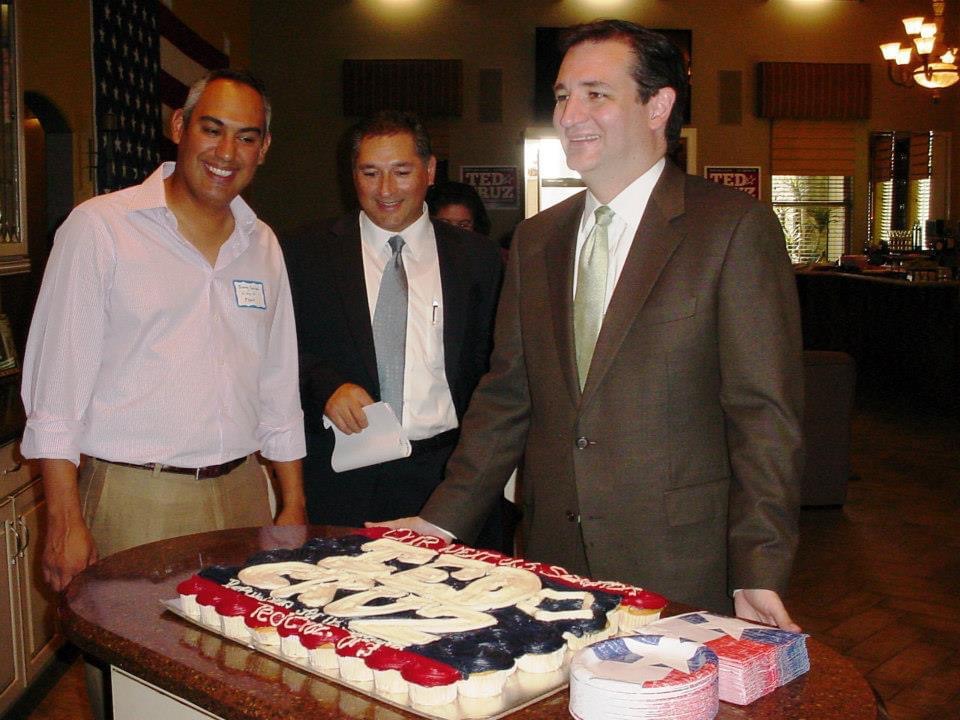 Ted Cruz with Mayor Villalobos at home