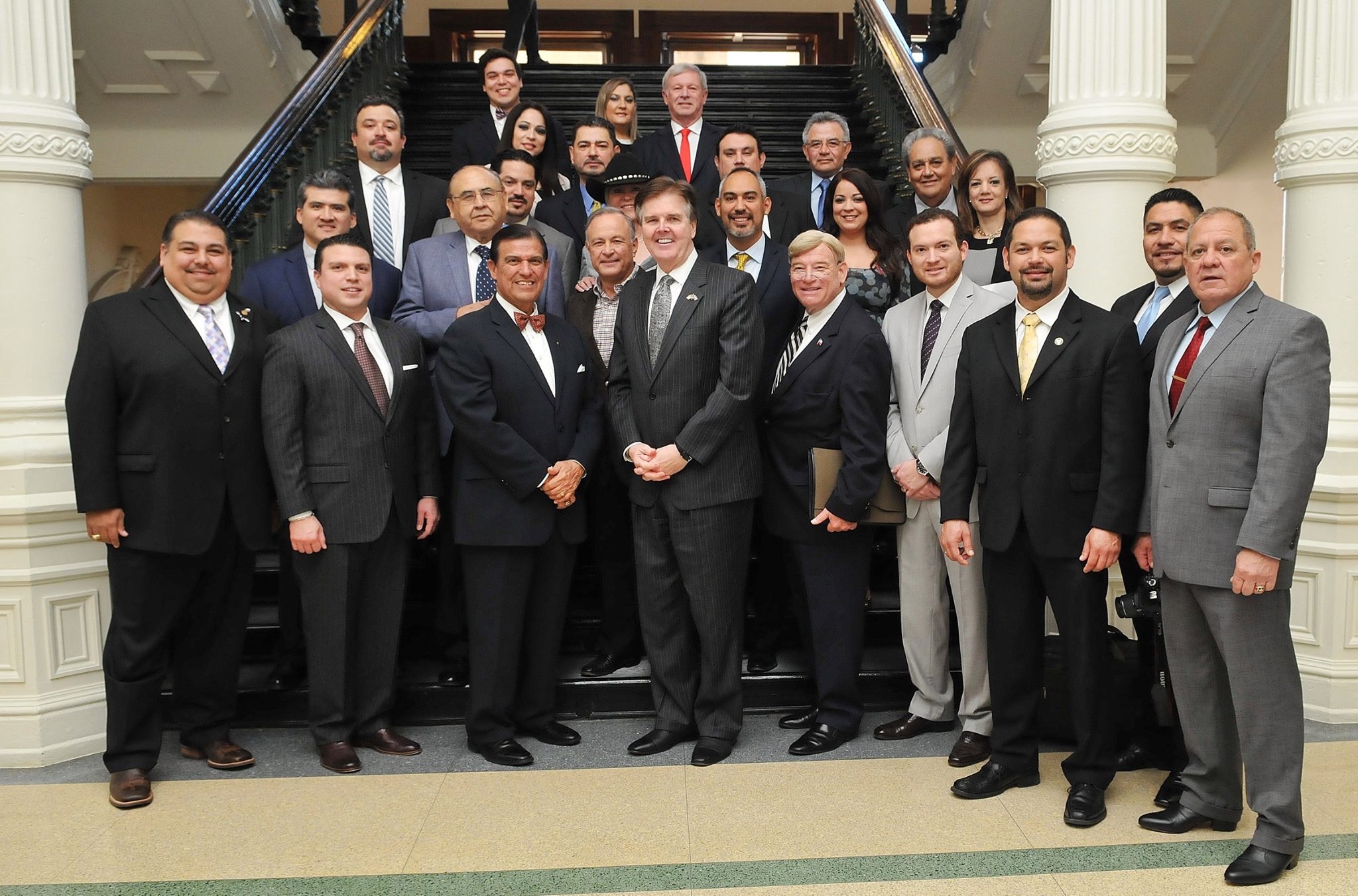 Tejano Republicans with Lt. Gov. Dan Patrick at the Texas Capitol