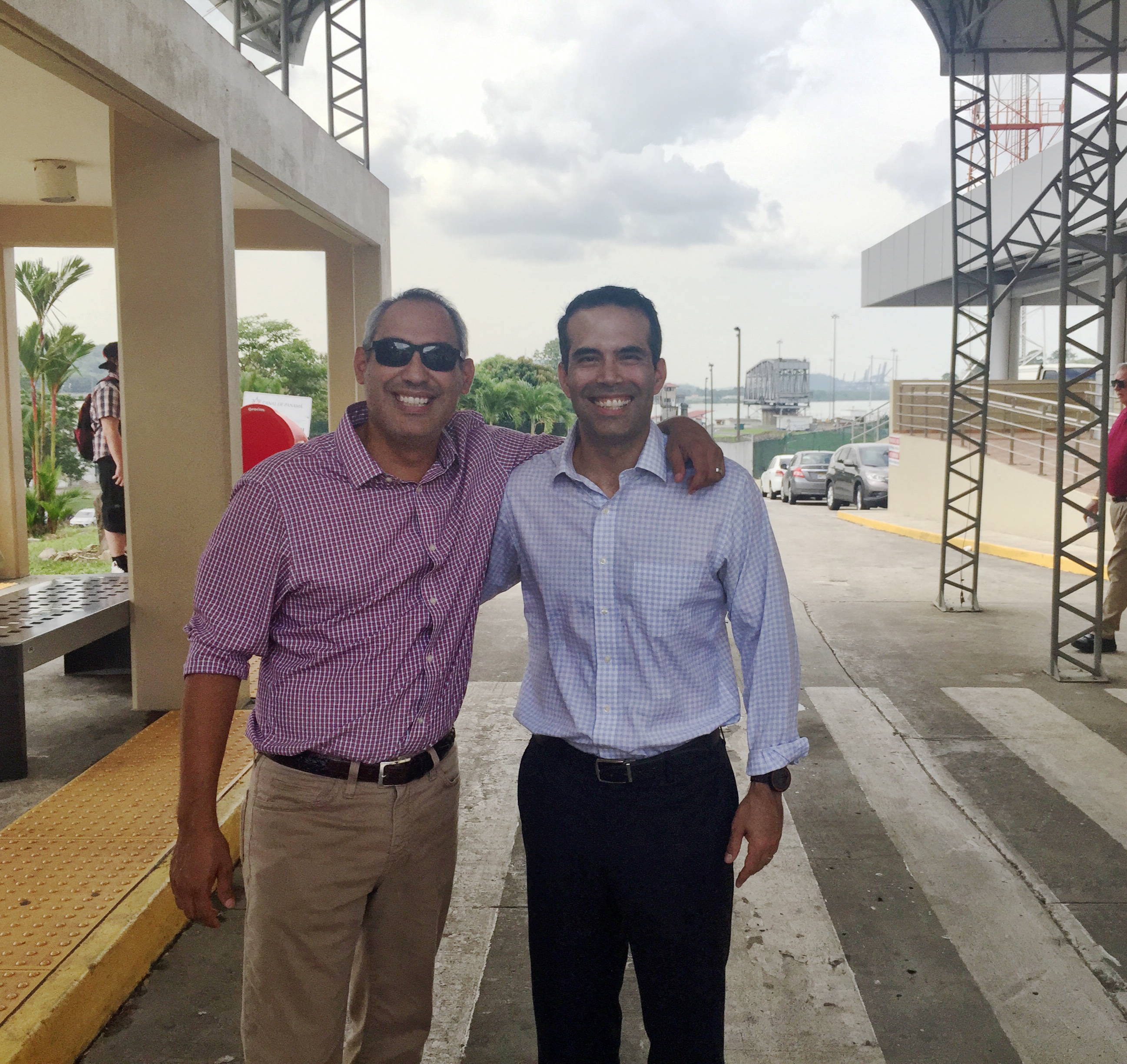 With George P. Bush at the Panama Canal