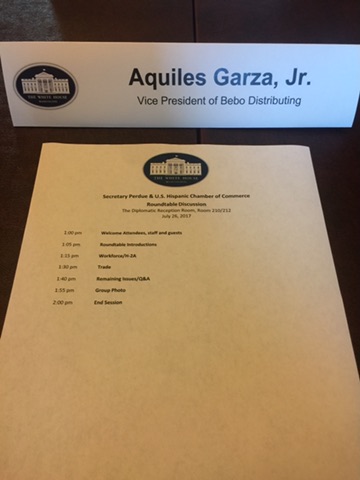 White House roundtable with Secretary Perdue, July 2017